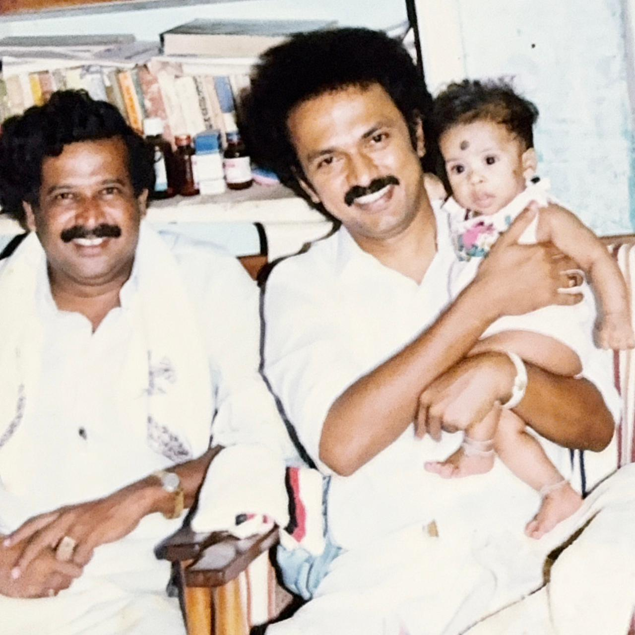 Tiruchi Suriyaa with father MP Tiruchi Siva