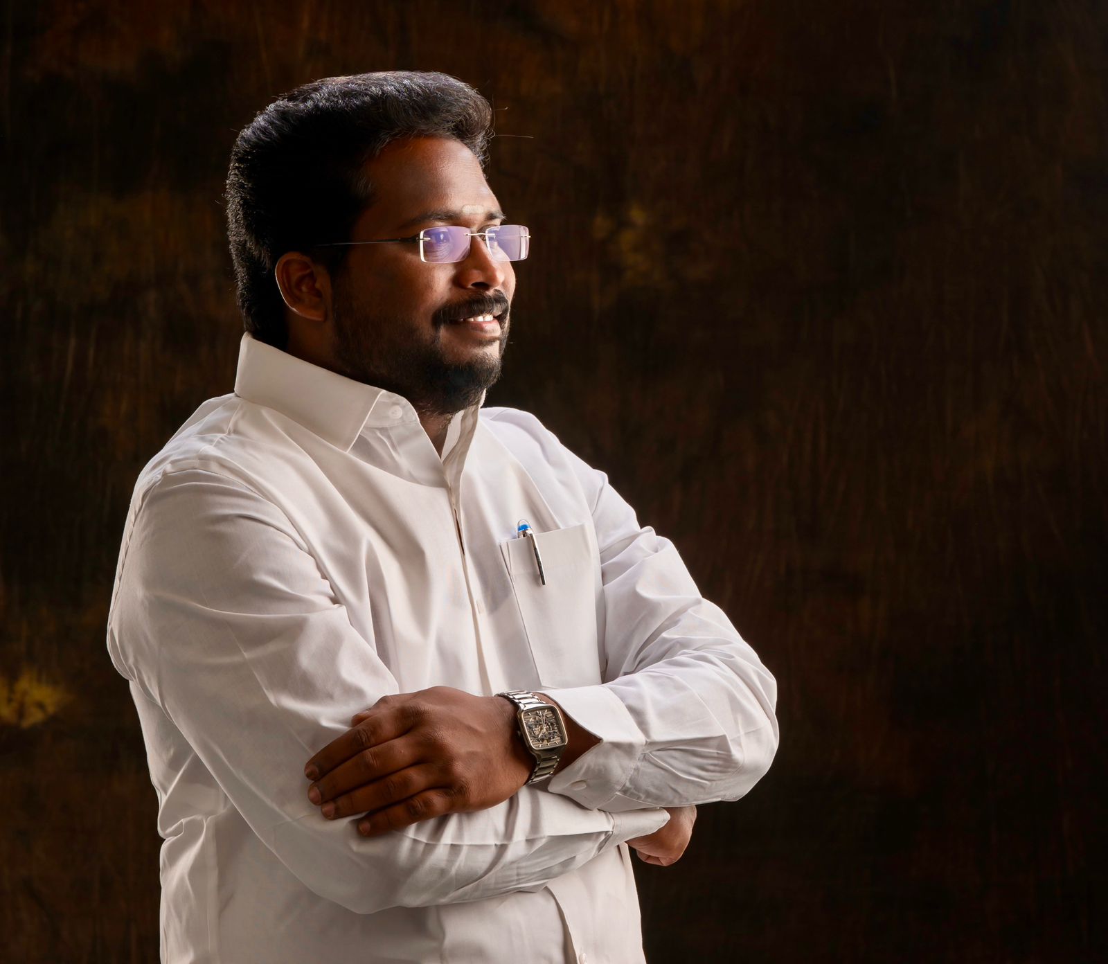 Tiruchi Suriyaa - Portrait during political event